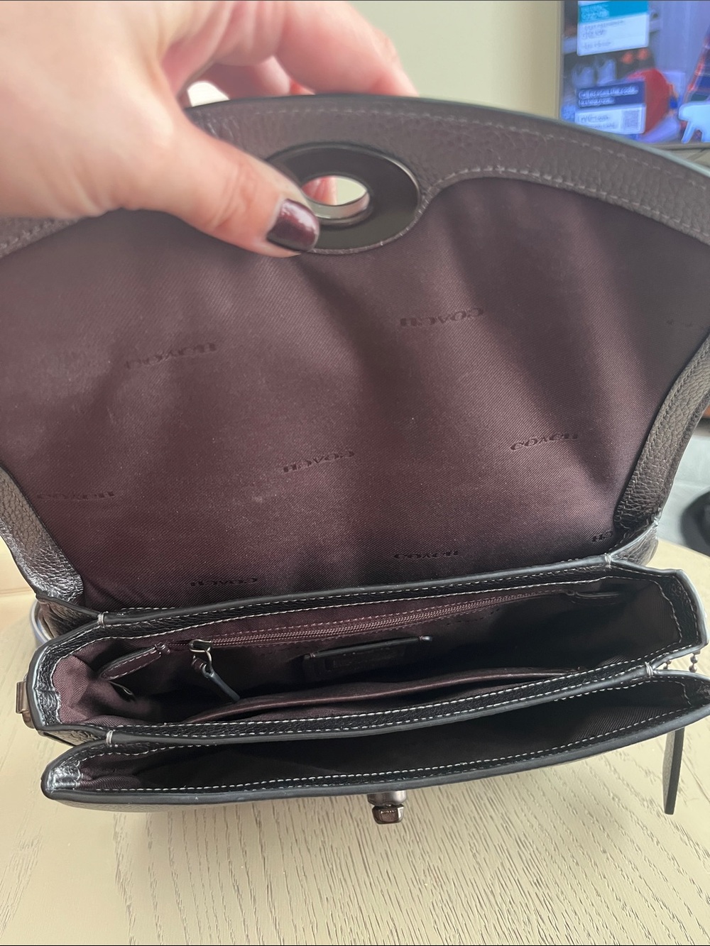 Coach Cassie Crossbody / Metallic Graphite & Novelty Strap - Picture 8 of 17